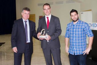 Luis Buznego, Innovasturias; Juan Enterria, COFAS y Ruben Roson, Ayuntamiento de Oviedo.